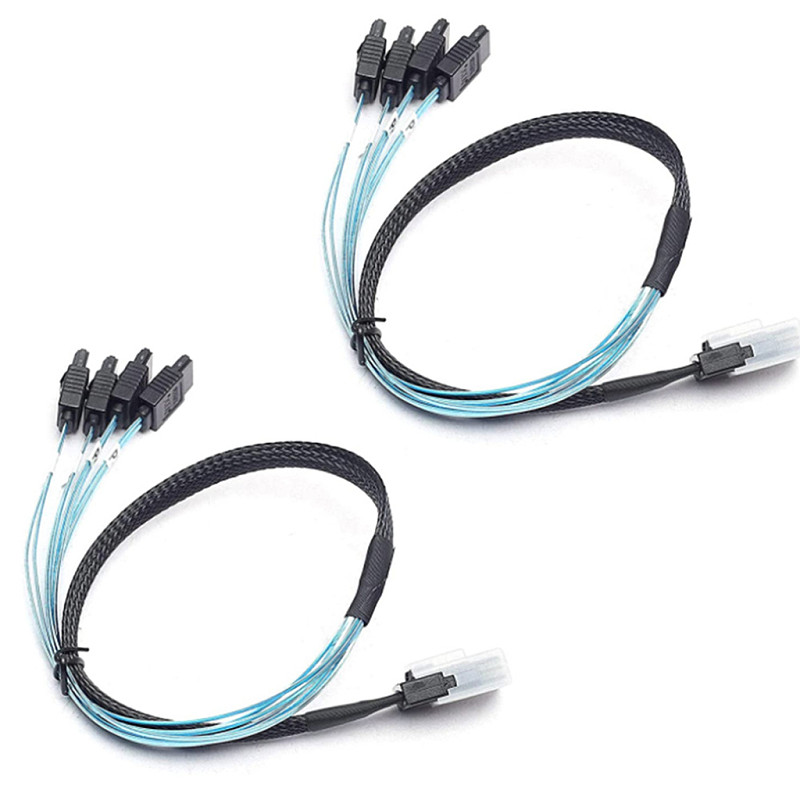 MINI SAS 8087 to 4X SATA 7P  Female Server Cable Connection Harness