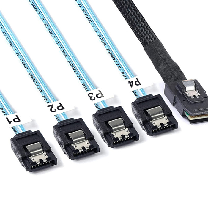 MINI SAS 8087 to 4X SATA 7P  Female Server Cable Connection Harness