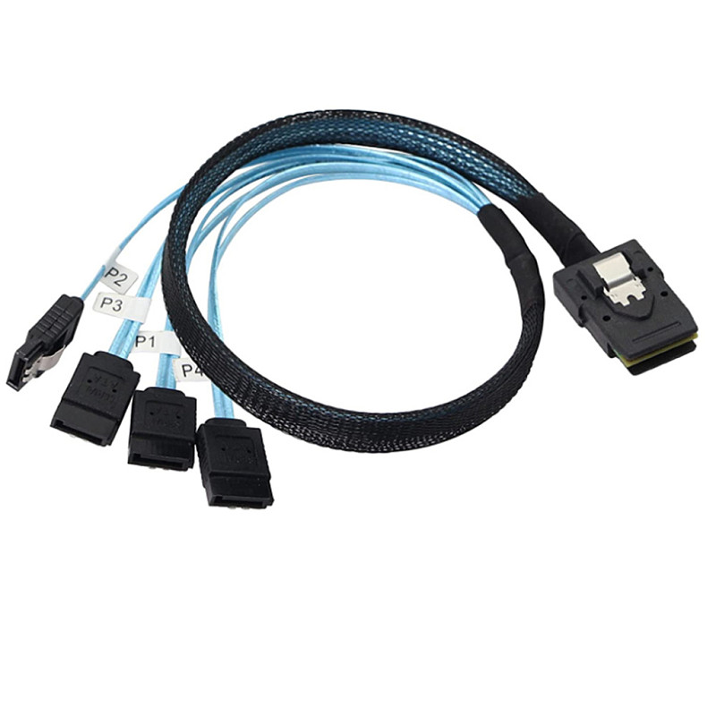 MINI SAS 8087 to 4X SATA 7P  Female Server Cable Connection Harness