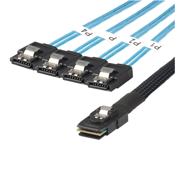 MINI SAS 8087 to 4X SATA 7P  Female Server Cable Connection Harness