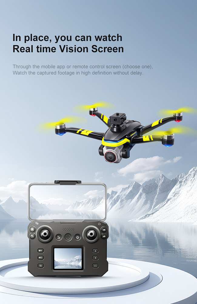 K15 MAX Drone Remote Control With Screen Brushless Long Endurance Remote Control Aircraft Obstacle Avoidance HD aerial photograph