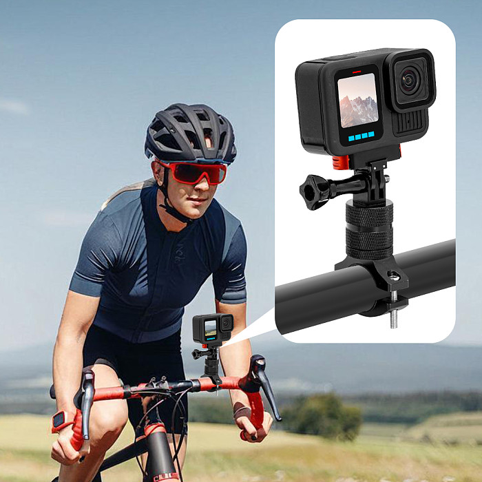 Aluminum Alloy N52 Magnetic Quick Release Base Two Card Bracket Elastic Buckle CNC Machining 1/4 Arri Screw Hole For GOPRO13 Action Camera