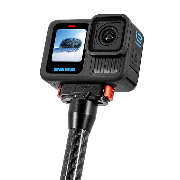 Aluminum Alloy N52 Magnetic Quick Release Base Two Card Bracket Elastic Buckle CNC Machining 1/4 Arri Screw Hole For GOPRO13 Action Camera