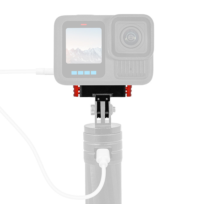 Aluminum Alloy N52 Magnetic Quick Release Base Two Card Bracket Elastic Buckle CNC Machining 1/4 Arri Screw Hole For GOPRO13 Action Camera