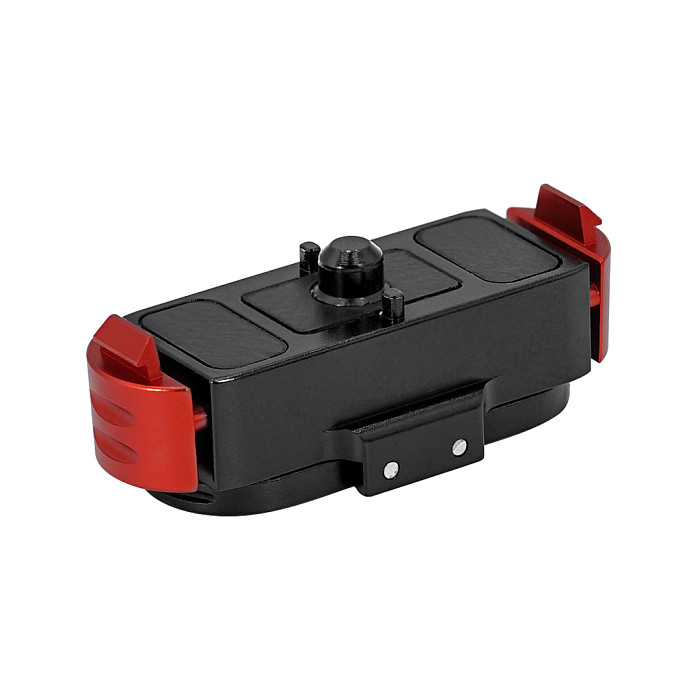 Aluminum Alloy N52 Magnetic Quick Release Base Two Card Bracket Elastic Buckle CNC Machining 1/4 Arri Screw Hole For GOPRO13 Action Camera