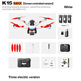 K15 MAX Drone Remote Control With Screen Brushless Long Endurance Remote Control Aircraft Obstacle Avoidance HD aerial photograph