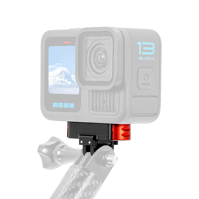 Aluminum Alloy N52 Magnetic Quick Release Base Two Card Bracket Elastic Buckle CNC Machining 1/4 Arri Screw Hole For GOPRO13 Action Camera