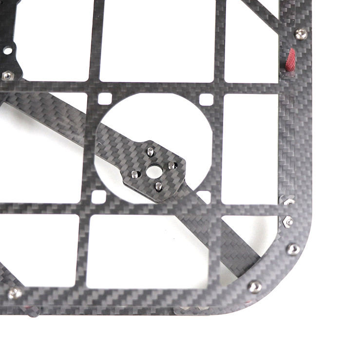Q4 5IN 230 T3 Carbon Fiber Rack With Protective Frame 5-inch Wide X-shaped