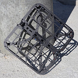 Q4 5IN 230 T3 Carbon Fiber Rack With Protective Frame 5-inch Wide X-shaped