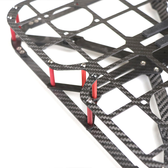 Q4 5IN 230 T3 Carbon Fiber Rack With Protective Frame 5-inch Wide X-shaped