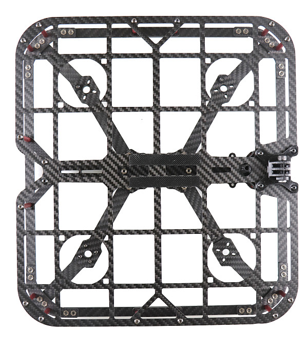 Q4 5IN 230 T3 Carbon Fiber Rack With Protective Frame 5-inch Wide X-shaped