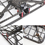 Q4 5IN 230 T3 Carbon Fiber Rack With Protective Frame 5-inch Wide X-shaped