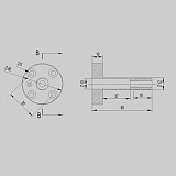 Happymodel Adjustable Pitch Modular 18’ Propeller ASP 400 Shaft Nut Shaft Pressure Plate