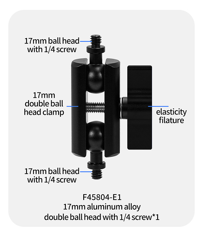 Bike Bicycle Clamp with 17mm Ball Head Adapter Magnetic Quick Mount for Insta360 Go3 Go3S for DJI OSMO 360 Action 5Pro Camera Accessories