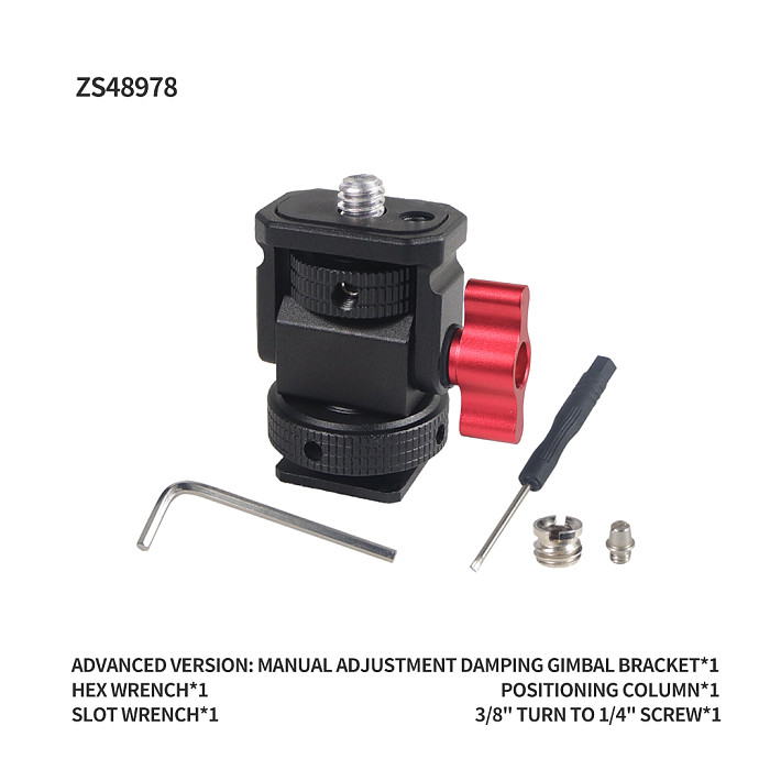 BGNING Swivel and Tilt Monitor Holder EVF Mount with 1/4  Screw ARRI Locating Pin for DJI OSMO 360 DSLR Camera Field Microphone Flash Light Bracket