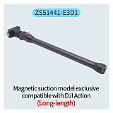 Magnetic Cycling Bracket Quick Release Aluminum Alloy Selfie Stick Extension Rod 1/4 Arri Positioning Hole 360° for Insta360 ACE X3/GOPRO 12/DJI OSMO 360Pocket3