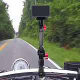 Magnetic Cycling Bracket Quick Release Aluminum Alloy Selfie Stick Extension Rod 1/4 Arri Positioning Hole 360° for Insta360 ACE X3/GOPRO 12/DJI OSMO 360Pocket3