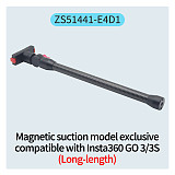 Magnetic Cycling Bracket Quick Release Aluminum Alloy Selfie Stick Extension Rod 1/4 Arri Positioning Hole 360° for Insta360 ACE X3/GOPRO 12/DJI OSMO 360Pocket3