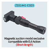 Magnetic Cycling Bracket Quick Release Aluminum Alloy Selfie Stick Extension Rod 1/4 Arri Positioning Hole 360° for Insta360 ACE X3/GOPRO 12/DJI OSMO 360Pocket3