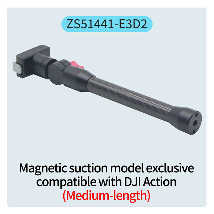 Magnetic Cycling Bracket Quick Release Aluminum Alloy Selfie Stick Extension Rod 1/4 Arri Positioning Hole 360° for Insta360 ACE X3/GOPRO 12/DJI OSMO 360 Pocket3 POCKET4