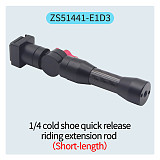 Magnetic Cycling Bracket Quick Release Aluminum Alloy Selfie Stick Extension Rod 1/4 Arri Positioning Hole 360° for Insta360 ACE X3/GOPRO 12/DJI OSMO 360Pocket3