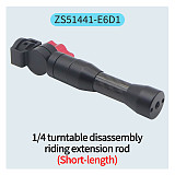 Magnetic Cycling Bracket Quick Release Aluminum Alloy Selfie Stick Extension Rod 1/4 Arri Positioning Hole 360° for Insta360 ACE X3/GOPRO 12/DJI OSMO 360Pocket3