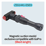 Magnetic Cycling Bracket Quick Release Aluminum Alloy Selfie Stick Extension Rod 1/4 Arri Positioning Hole 360° for Insta360 ACE X3/GOPRO 12/DJI OSMO 360Pocket3