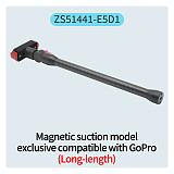 Magnetic Cycling Bracket Quick Release Aluminum Alloy Selfie Stick Extension Rod 1/4 Arri Positioning Hole 360° for Insta360 ACE X3/GOPRO 12/DJI OSMO 360Pocket3