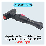 Magnetic Cycling Bracket Quick Release Aluminum Alloy Selfie Stick Extension Rod 1/4 Arri Positioning Hole 360° for Insta360 ACE X3/GOPRO 12/DJI OSMO 360Pocket3