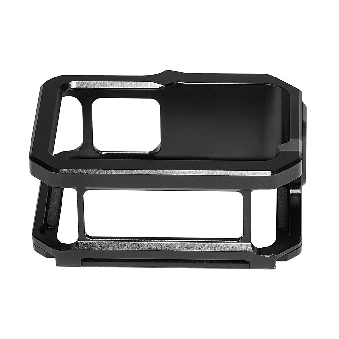 Magnetic Quick Installation Protection Frame Aluminum Alloy Expansion Frame Camera Cage CNC Machining Dual Cold Shoe Holder For GOPRO13/12/11/10/9 Sports Camera