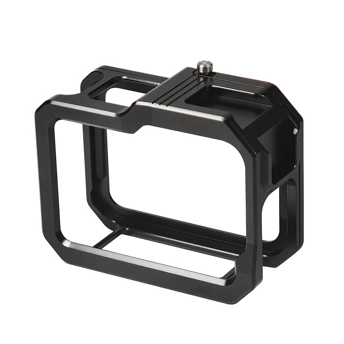 Magnetic Quick Installation Protection Frame Aluminum Alloy Expansion Frame Camera Cage CNC Machining Dual Cold Shoe Holder For GOPRO13/12/11/10/9 Sports Camera