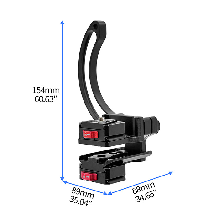 Aluminum Multi-Expansion Quick Release Plate Anti-Drop Dovetail Plate 38mm Dovetail Slot Arri Anti Deflection Suitable for tripods with 1/4, standard Arca heads, for Canon Nikon DSLR Microslr Cameras