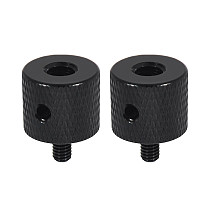 2 Pcs Aluminum 1/4-20 Female to M5-0.8/M4-0.7 Male Head Tripod Adapter Screw with Reinforced Side Hole Outer Size D15*20mm Suitable for Fuji with 1/4 Screw and M5/M4 Screw Hole Sony DSLR Microslr Accessories etc. Suitable for DJI GOPRO Sports Camera Accessories etc.