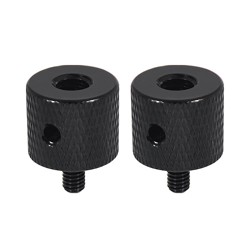 2 Pcs Aluminum 1/4-20 Female to M5-0.8/M4-0.7 Male Head Tripod Adapter Screw with Reinforced Side Hole Outer Size D15*20mm Suitable for Fuji with 1/4 Screw and M5/M4 Screw Hole Sony DSLR Microslr Accessories etc. Suitable for DJI GOPRO Sports Camera Accessories etc.