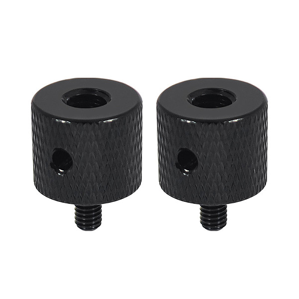 2 Pcs Aluminum 1/4-20 Female to M5-0.8/M4-0.7 Male Head Tripod Adapter Screw with Reinforced Side Hole Outer Size D15*20mm Suitable for Fuji with 1/4 Screw and M5/M4 Screw Hole Sony DSLR Microslr Accessories etc. Suitable for DJI GOPRO Sports Camera Accessories etc.