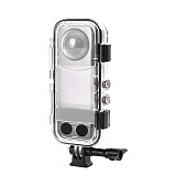 Invisible Case for Insta360 X3 X4 Waterproof Housing Cover for Insta 360 X4 Camera Case Underwater 60M Dive Shell Accessories