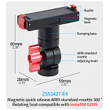 360 Swivel Tripod Head Adapter Magnetic Base for GOPRO 13 for DJI OSMO 360 ACTION5 PRO POCKET4 Insta360 Go3/Go3s Action Camera Bracket 10KG Load