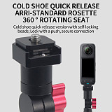 360 Swivel Tripod Head Adapter Magnetic Base for GOPRO 13 for DJI OSMO 360 ACTION5 PRO POCKET4 Insta360 Go3/Go3s Action Camera Bracket 10KG Load