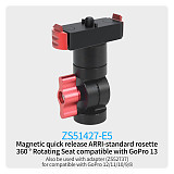 360 Swivel Tripod Head Adapter Magnetic Base for GOPRO 13 for DJI OSMO 360 ACTION5 PRO POCKET4 Insta360 Go3/Go3s Action Camera Bracket 10KG Load