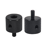 2 Pcs Aluminum 1/4-20 Female to M5-0.8/M4-0.7 Male Head Tripod Adapter Screw with Reinforced Side Hole Outer Size D15*20mm Suitable for Fuji with 1/4 Screw and M5/M4 Screw Hole Sony DSLR Microslr Accessories etc. Suitable for DJI GOPRO Sports Camera Accessories etc.