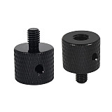 2 Pcs Aluminum 1/4-20 Female to M5-0.8/M4-0.7 Male Head Tripod Adapter Screw with Reinforced Side Hole Outer Size D15*20mm Suitable for Fuji with 1/4 Screw and M5/M4 Screw Hole Sony DSLR Microslr Accessories etc. Suitable for DJI GOPRO Sports Camera Accessories etc.