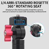 360 Swivel Tripod Head Adapter Magnetic Base for GOPRO 13 for DJI OSMO 360 ACTION5 PRO POCKET4 Insta360 Go3/Go3s Action Camera Bracket 10KG Load