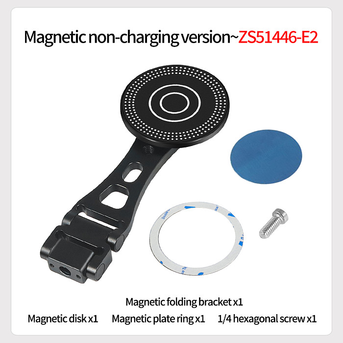 Wireless Magnetic Charger Mobile Phone Holder Stand Tripod Adapter 1/4 Arri Mount Cold Shoe for MagSafe Magnet Charging Station