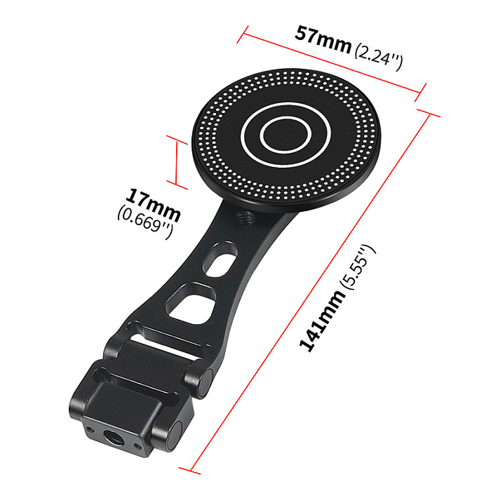 Wireless Magnetic Charger Mobile Phone Holder Stand Tripod Adapter 1/4 Arri Mount Cold Shoe for MagSafe Magnet Charging Station