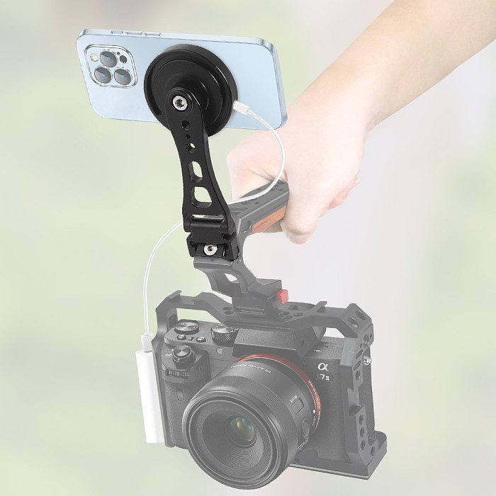 Wireless Magnetic Charger Mobile Phone Holder Stand Tripod Adapter 1/4 Arri Mount Cold Shoe for MagSafe Magnet Charging Station