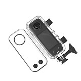 Invisible Case for Insta360 X3 X4 Waterproof Housing Cover for Insta 360 X4 Camera Case Underwater 60M Dive Shell Accessories