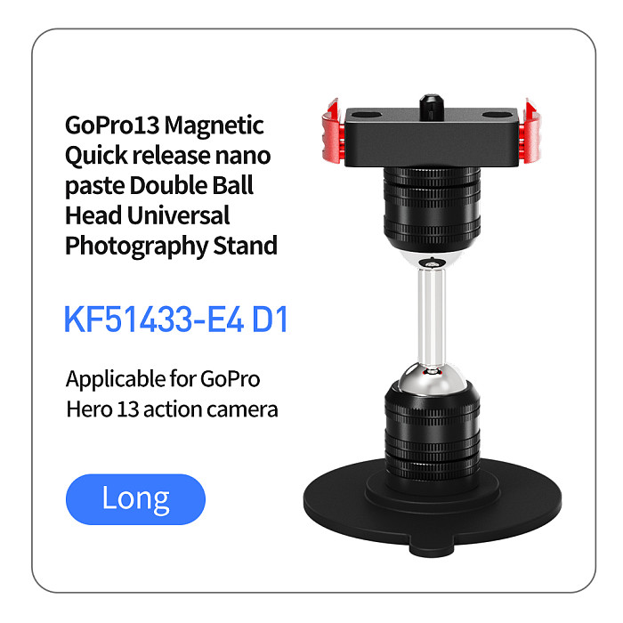 Magnetic Rechargeable Camera Mount 1/4 Quick Release 360° Damping For DJI OSMO 360 Action 5 Pro POCKET4/GoPro 13/360 Go 3s