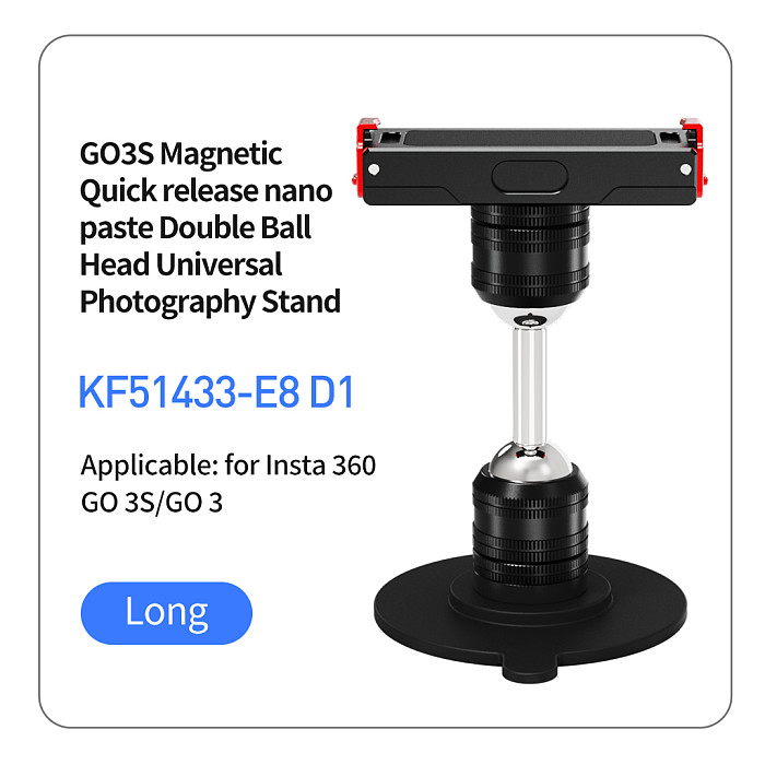 Magnetic Rechargeable Camera Mount 1/4 Quick Release 360° Damping For DJI OSMO 360 Action 5 Pro POCKET4/GoPro 13/360 Go 3s