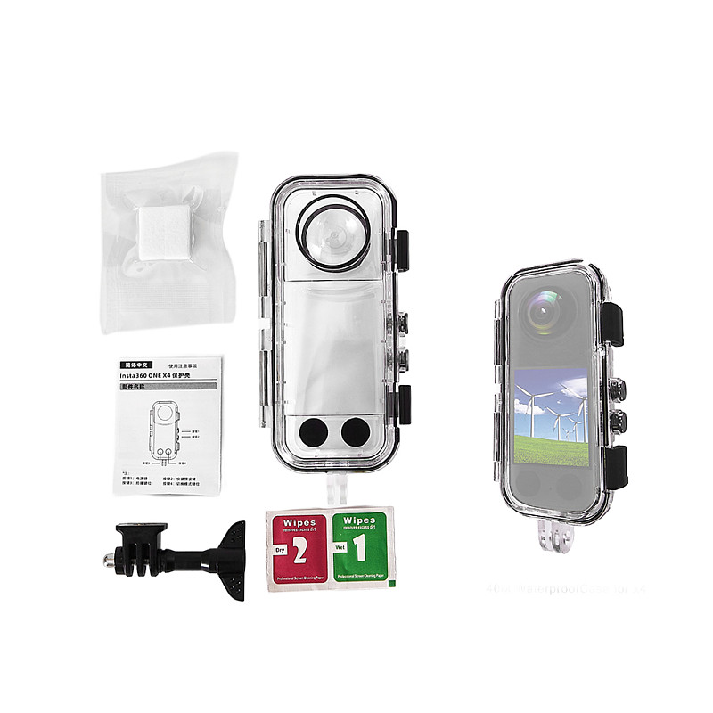 Invisible Case for Insta360 X3 X4 Waterproof Housing Cover for Insta 360 X4 Camera Case Underwater 60M Dive Shell Accessories