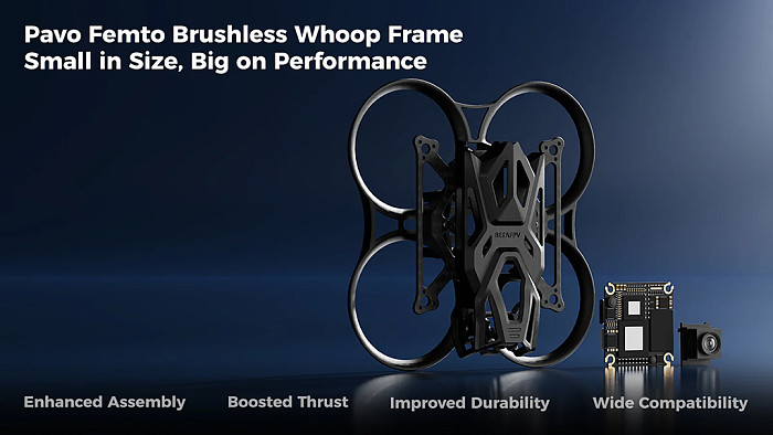 BETAFPV Pavo Femto Brushless Whoop Frame /Whoop Duct /Bracket For O4 Air Unit For Pavo Femto Drone